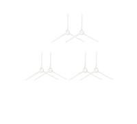 Compatible con aspiradoras Tefal y Rowenta X-plorer serie 95. Kit de repuesto 4 en 1 for modelos RG7975WH y RG7987.(3 sets side brush)