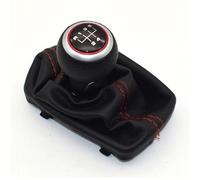 Compatible Con Audi A4 B6 B7 2000-2008 Manual 5 6 Velocidades Palanca Cambio Marchas Automóvil Pomo De Palanca Con Cubierta A Prueba De Polvo(5 Speed-Red 02)