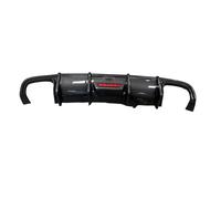 Compatible con Audi A4 B9 Sline S4 A4 Sports 2017 2018 2019 Sedán de 4 puertas. Difusor de parachoques trasero, alerón, divisor de labios, accesorios de tuning for automóviles.(17-18 Carbon Look)