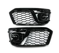 Compatible con Audi Q5 2018 2019 2020, accesorios for coche, 1 juego de parachoques delantero, luz antiniebla, rejilla de malla, parrillas de carreras con ACC(All black)