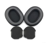 Compatible con auriculares Sony Wh-1000xm5 de espuma suave, almohadillas de repuesto en colores negro, dorado o azul para una mayor comodidad de escucha (negro)