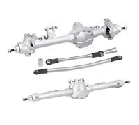 Compatible con Axial para SCX10 II para Vanquish VS4-10 1/10 RC Crawler, Chasis De Coche, Pieza De Eje Recto Delantero Y Trasero De Aluminio CNC. Ejes Delantero Trasero RC