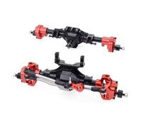 Compatible con Axial para SCX10 III 90046 90047 1/10 Kit De Piezas De Mejora para Coches RC Crawler, Eje Delantero Y Trasero De Metal RC Eje Delantero Trasero