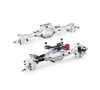 Compatible con Axial para SCX10 III 90046 90047 1/10 Kit De Piezas De Mejora para Coches RC Crawler, Eje Delantero Y Trasero De Metal RC Eje Delantero Trasero