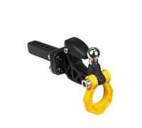 Compatible con Axial para SCX10 para TRAXXAS para TRX4 1/8 1/10 Piezas De Coche Trepador Control Remoto Parachoques Trasero Metal Gancho De Remolque Receptor De Enganche Piezas Accesorio RC(Yellow)