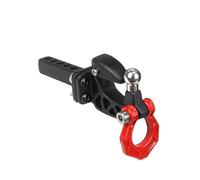 Compatible con Axial para SCX10 para TRAXXAS para TRX4 1/8 1/10 Piezas De Coche Trepador Control Remoto Parachoques Trasero Metal Gancho De Remolque Receptor De Enganche Piezas Accesorio RC(Red)