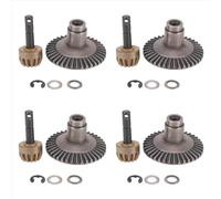 Compatible con AXIAL para SCX10 Piezas De Mejora Camión Todoterreno RC 4 Ejes Delanteros Y Traseros Metálicos Diferencial De Motor De Engranaje De para Corona RC Coche Accesorio