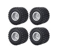 Compatible con Axial para SCX24 Todo para La Serie 1/24 Accesorios De Camiones De Carrero RC Lluviales De Llantas De Rueda Trasera con Eje del Conductor CVD Piezas Accesorio RC(Wheel Tire Set-B)