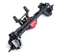 Compatible con Axial SCX10 II 90046 1/10 RC Rock Crawler Car Truck Model Upgrade Parts Steel Front Rear Axle Set Accesorios RC