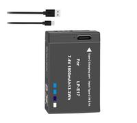 Compatible con batería Canon LP-E17 con Carga Tipo C for M6 II M5 M3 77D T6i 750D T6s 760D T7i 800D T8i 850D(1 Pc Battery)