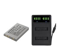 Compatible con batería Nikon EN-EL5 y Cargador Doble, 2080 mAh for P530, P520, P510, P100, P500, P5000, P5100, P6000, 3700 y 420(2PCS with Charger)