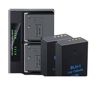 Compatible con batería Olympus BLH-1 y Cargador Doble for cámaras E-M1 Mark II, E-M1 Mark III y E-M1X(2 Battery 1 Charger)