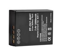 Compatible con batería Olympus BLH-1 y Cargador USB Dual LED, 7,4 V 2000 mAh for cámara E-M1 Mark II(1battery)
