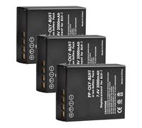 Compatible con batería Olympus BLH-1 y Cargador USB Dual LED, 7,4 V 2000 mAh for cámara E-M1 Mark II(3battery)