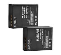 Compatible con batería Olympus BLH-1 y Cargador USB Dual LED, 7,4 V 2000 mAh for cámara E-M1 Mark II(2battery)