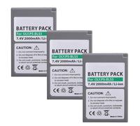 Compatible con batería Olympus BLS-50 y Cargador Doble for cámaras OM-5, E-M5 III, E-M10, E-PL9 y E-PL10.(3 Batteries)