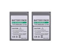 Compatible con batería Olympus BLS-50 y Cargador Doble for cámaras OM-5, E-M5 III, E-M10, E-PL9 y E-PL10.(2 Batteries)