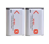 Compatible con batería Sony NP-BX1 con Cargador USB LCD for DSC RX1 RX100 M3 M2 RX1R WX300 HX300 HX400 HX50 HX60(2 Battery)