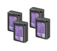 Compatible con batería Sony NP-FW50 con Tipo C for a6500 a6300 a6400 a6000 a6100 a5000 a3000 NEX-3 a7 7R a7R a7R II a7rii(4pcs Battery)