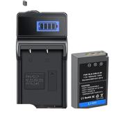 Compatible con batería y Cargador Olympus BLS-5 BLS-50 for E-M5 Mark III E-M10 Mark II IV E-P7 PL5 PL8 PL10(1 Battery 1 Charger)