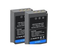 Compatible con batería y Cargador Olympus BLS-5 BLS-50 for E-M5 Mark III E-M10 Mark II IV E-P7 PL5 PL8 PL10(2 Battery)