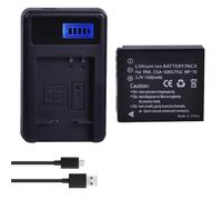 Compatible con batería y Cargador Panasonic CGA-S005 for cámaras DMW-BCC12, DMC-LX1, LX2, LX3, FX3, BCC12 y NP-70.(1 Battery Set)