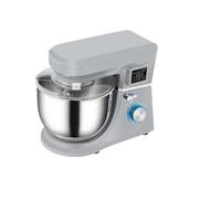 Compatible con batidora de pie 5 en 1, cabezal inclinable, eléctrica multifuncional, 6 velocidades, temporizador pantalla, tazón acero inoxidable 7.4(660W)