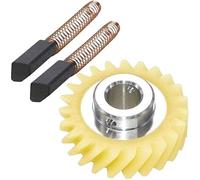 Compatible con batidora de pie KitchenAid, cepillo de motor y paquete de piezas de reparación de engranajes helicoidales