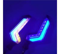 Compatible Con Benelli Para BJ750 Para TNT25 Para TNT899 Para TNT125 Señales De Giro De Motocicleta De 12 V Indicadores De Giro De Luz Intermitente ABS De 10 Mm motocicleta Intermitentes(Blue)