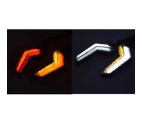Compatible Con Benelli Para BJ750 Para TNT25 Para TNT899 Para TNT125 Señales De Giro De Motocicleta De 12 V Indicadores De Giro De Luz Intermitente ABS De 10 Mm motocicleta Intermitentes(Red and white