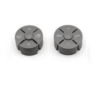 Compatible Con Benz CLS Clase W219 2007 2008 2009 2010 Cubierta Del Botón De La Perilla De Control Del Volante Del Coche 1648700558 Botones Control Volante(Gray)