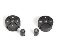 Compatible Con Benz GLK Clase X204 2008 2009 2010 2011 2012 2013 2014 Teclas De Botón Del Volante Del Coche 2048210354 2048210454 Botones Control Volante(Black 1 Pair)