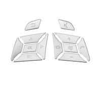 Compatible con Benz para A B C E Ml Gl Cla Gla Glk Sl Slk Class para W176 W246 W212 W204, pegatina de cubierta embellecedora para botón de volante Accesorio Botón Pegatinas