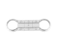 Compatible con Benz para CLA C117 para GLA X156 AB Clase W176 W246 Pegatina para Botón Aire Acondicionado Consola Central Coche Accesorios Embellecedores N