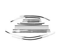 Compatible Con Benz Para GLC Class 2016 2017 2018 2019 2020 2021 2022 Tira De Moldura De Ventana Exterior Moldura De Sello Impermeable De Puerta Negra Brillante Automóviles Sello Ventana