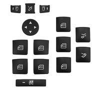 Compatible Con Benz Para GLK ML GL Clase A B C E G Para W204 X166, Reposabrazos Puerta Coche Botón Interruptor Ventana Pegatina Cubierta Embellecedora 14 Unids/set Accesorio Botón Pegatinas