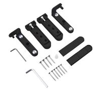 Compatible con bisagras invisibles for puertas, bisagra ajustable con eje superior e inferior for puertas de madera, de alta resistencia.(Matt black)