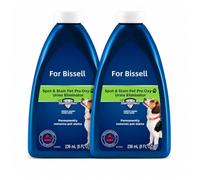Compatible con Bissell Solución Limpiadora for Alfombras, Limpieza Profunda, Eliminador Eficaz de Olores a Mascotas, 2 Frasco, 236ml