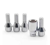 Compatible con BMW para E30 E36 E46 E81 E82 E87 E88 E90 5 Piezas M12x1.5 Tornillos de Bloqueo de Rueda de aleación de Aluminio Tornillos de neumático Tuerca