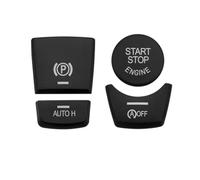 Compatible con BMW para F25 X3 F10 2011 2012 2013 2014 2015 2016 Botón Arranque Parada Motor Coche Freno De Mano Electrónico Cubierta Decorativa Accesorio Pegatinas Botón Coche(Black)