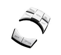 Compatible Con BMW Para Serie 5 F10 F18 525 528 Interior Coche Cromado Botones Interruptor Multimedia Cubierta Pegatinas Embellecedor Consola Central Accesorios Interiores Internos Pegatinas BotóN