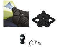Compatible con BMW R 1200 GS cojín para sillín de moto Funda de malla Aero 3D Tucano Urbano 326-N2 Negro Cool Fresh 39 x 36 cm Grosor 2 cm 100% poliéster