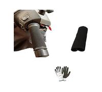 Compatible con BMW R 850 GS Fundas DE PUÑOS para Manillar Acelerador Moto Scooter Bici Scooter Tejido ELÁSTICO Antideslizante Negro LUN 9,8XLARG 3CM Universal