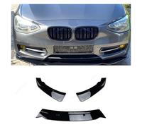 Compatible Con BMW Serie 1 F20 F21 Sport Hatchback 2011-2019 Parachoques Delantero del Coche Spoiler Divisor Difusor Accesorios Kits de carrocería Cubierta(Sport 2012-2015 black)