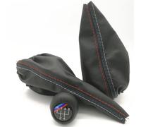 Compatible Con BMW Serie 3 E30 E34 E36 E46 M3 Z3 5 6 Velocidades Pomo De Cambio De Marchas Manual Con Funda Y Fuelle De Freno De Mano Accesorios Para Coche(5-Speed and Gaiter)