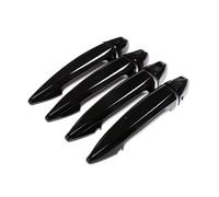 Compatible con BMW X5 X6 F15 F16 2014 2015 2016 2017 Cubierta de manija de Puerta Exterior para automóvil Piezas de Repuesto Embellecedor Exterior para automóvil (Negro Brillante)