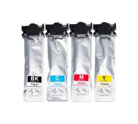 Compatible con Bolsa de Tinta Epson, T9441-T9444. | Reconocimiento de chips, Diseño de bolsa flexible, Fácil sustitución, Impresión en oficina(1 Set)