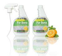 Compatible con Bona Limpiador en Spray for Superficies Duras, 2 Botella 500ml Aroma Cítricos Menta, Rellenable, Sin Residuos y Secado Rápido, for Piedra, Baldosas, Piso de Madera