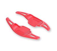 Compatible con Buick para Lacrosse 2017 2018 2019 Extensión de palanca de cambios para volante de coche paletas cambio velocidad(Carbon Fiber Red)