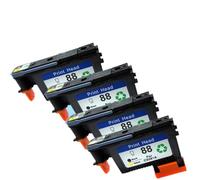 Compatible con Cabezal de impresión 4X Negro Amarillo 88 C9381A Uso con los Modelos L7580 L7588 L7600 L7650 L7680 L7750 L7780 L7880 8600